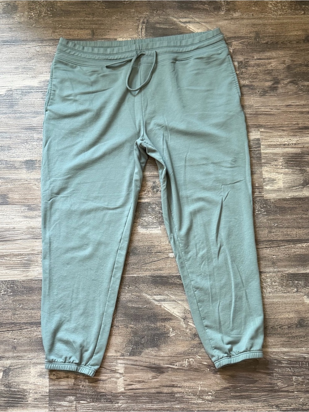 32 Cool sage green pull on soft jogger sweatpants women’s XXL